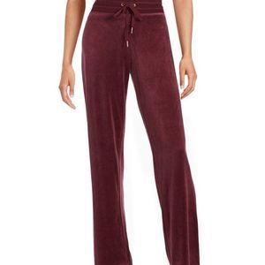 Calvin Klein Plum Velour Draw String Comfy Pants 3x